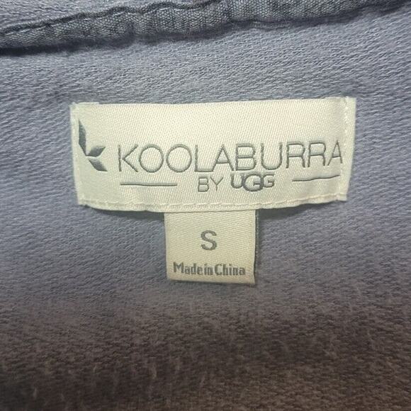 Koolaburra by UGG French Terry Hooded Cardigan • Blue • S • Cozy EUC - Picture 4 of 8